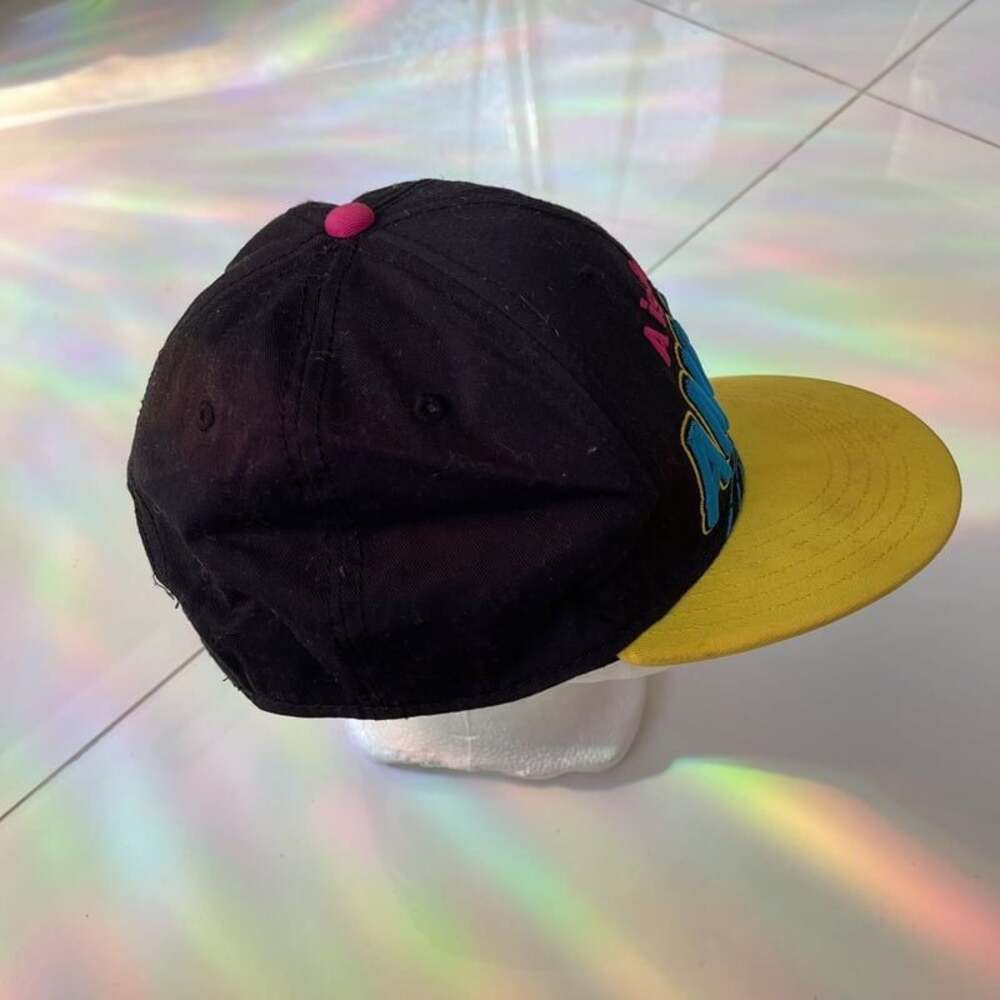 A Is For Angry! Cartoon Network Snapback Hat Black Yellow Embroidered - Picture 2 of 5